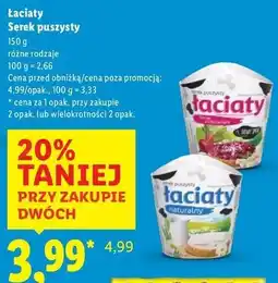Lidl Serek puszysty burak z chrzanem Łaciaty oferta