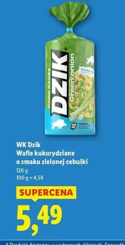 Lidl Wafle kukurydziane zielona cebulka Wk Dzik oferta