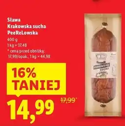 Lidl Kiełbasa krakowska peerelowska Sława oferta