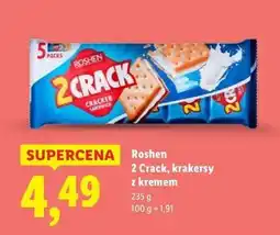 Lidl Ciastka 2crack mleczne Roshen oferta