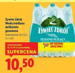 Lidl Woda delikatnie musująca Żywiec Zdrój oferta