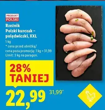 Lidl Polędwiczki z kurczaka Rzeźnik Codzienna Dostawa oferta