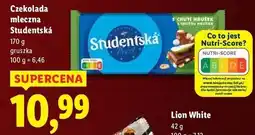 Lidl Czekolada mleczna z orzechami i galaretką gruszkową Orion Studentska oferta