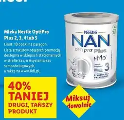 Lidl Mleko 5 Nestle Nan Optipro Plus oferta