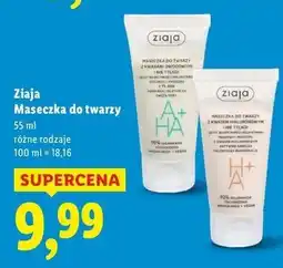 Lidl Maseczka do twarzy z kwasem hialuronowym Ziaja oferta
