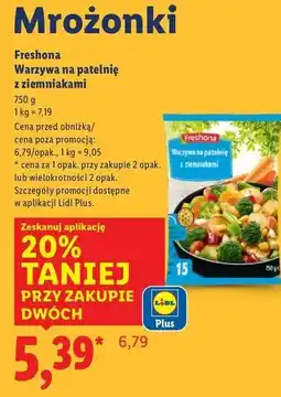 Lidl Warzywa na patelnie z ziemniakami Freshona oferta