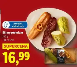 Lidl Eklerki premium: śmietankowy + pistacjowy karmelowy oferta