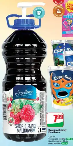 Dino Syrop malinowy + pompka Excellence oferta