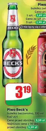 Dino Piwo Beck's Imported oferta