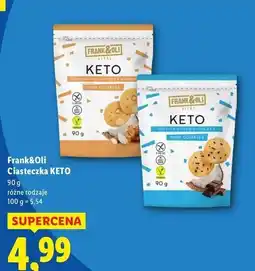 Lidl Ciasteczka solony karmel kokos i migdał Frank&Oli oferta
