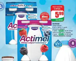 Dino Jogurt owoce leśne Danone Actimel oferta