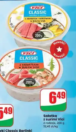 Dino Sałatka surimi z krewetkami w białym sosie Vici oferta