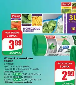 Dino Woreczki do żywności z suwakiem 3l Paclan oferta