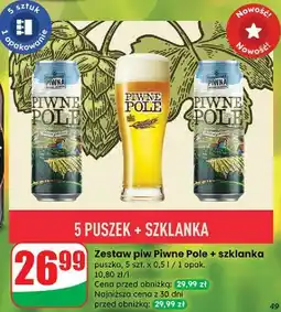 Dino Piwo + szklanka Piwne Pole oferta