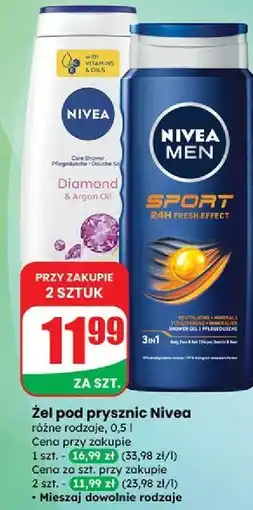 Dino Żel pod prysznic diamond & argan oil Nivea oferta