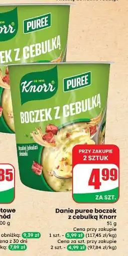 Dino Puree boczek z cebulką Knorr oferta