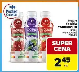 Carrefour Jogurt truskawkowy Carrefour Classic oferta