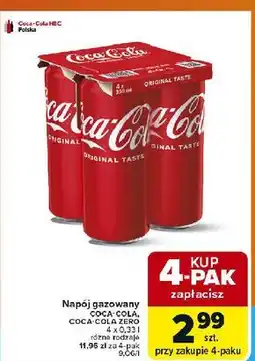 Carrefour Napój Coca-Cola Zero oferta