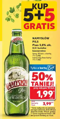 Kaufland Piwo Namysłów Pils oferta