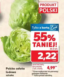 Kaufland Polska sałata lodowa oferta