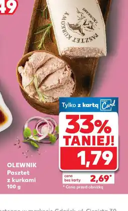 Kaufland Pasztet z kurkami Olewnik oferta