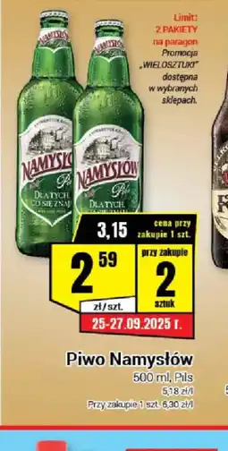 Premium Nasz Sklep Piwo Namysłów Pils oferta