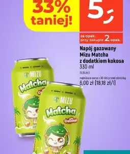 Dealz Napój gazowany Mizu Matcha z dodatkiem kokosa oferta