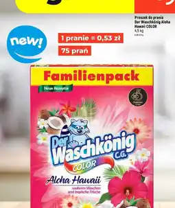 Dealz Proszek do prania Der Waschkonig Aloha Hawaii COLOR oferta