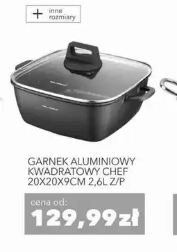 Nela Garnek aluminiowy kwadratowy Chef oferta