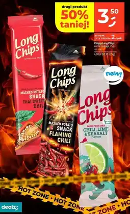 Dealz Chipsy chili lime & seasalt Long Chips oferta