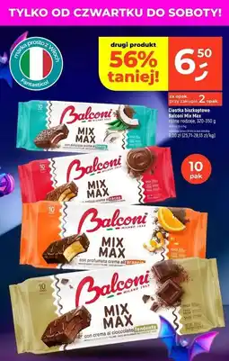 Dealz Ciastka mix max z ciemną cvzekoladą Balconi oferta