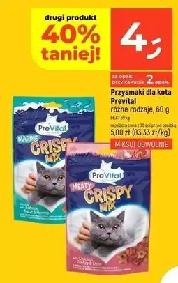 Dealz Przysmak dla kotów crispy mix Prevital oferta