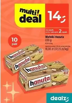 Dealz Wafelki orzechowe Hanuta oferta