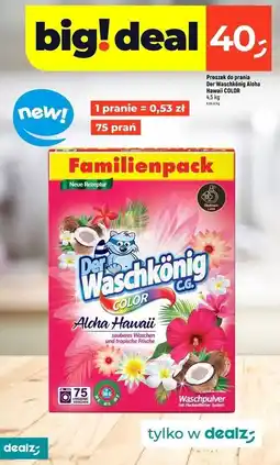 Dealz Proszek do prania color aloha hawaii Der Waschkonig oferta