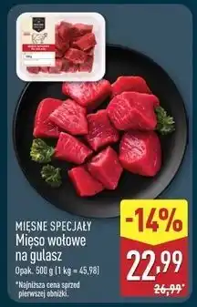 ALDI Gulasz wołowy Mięsne Specjały Zawsze Świeże (Aldi) oferta