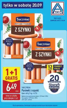 ALDI Parówki z szynki Tarczyński oferta