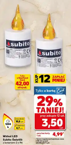 Kaufland Wkład LED Subito Świetlik oferta