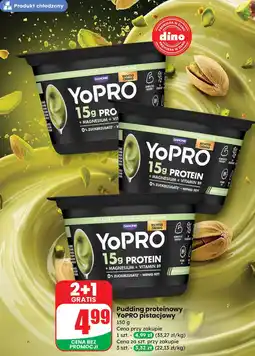 Dino Pudding proteinowy YoPro pistacjowy Danone oferta