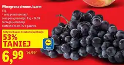 Lidl Winogrona ciemne luzem Lidl oferta
