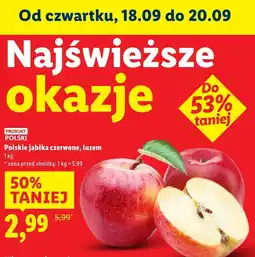 Lidl Jabłka czerwone luzem Lidl oferta