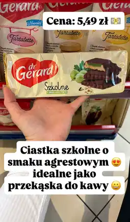 Dino Ciastka Dr Gerard Szkolne o smaku agrestowym oferta