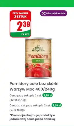 Dino Pomidory całe bez skórki Warzyw Moc oferta