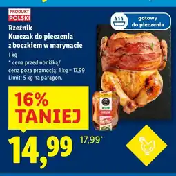 Lidl Kurczak do pieczenia z boczkiem w marynacie Rzeźnik oferta