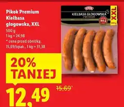 Lidl Kiełbasa głogowska Premium XXL Pikok oferta