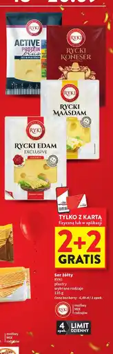 Intermarche Ser żółty - plastry, wybrane rodzaje Ryki oferta