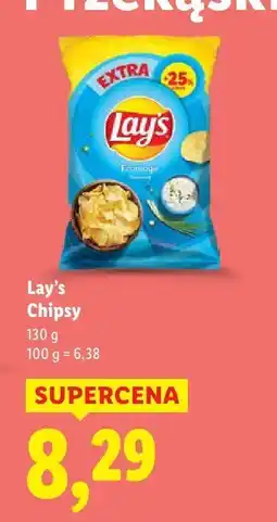 Lidl Chipsy Lay's 130g różne rodzaje oferta