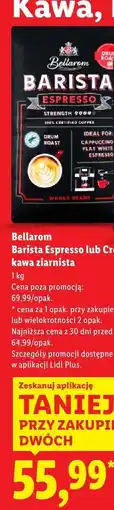 Lidl Kawa ziarnista Bellarom Barista Espresso oferta