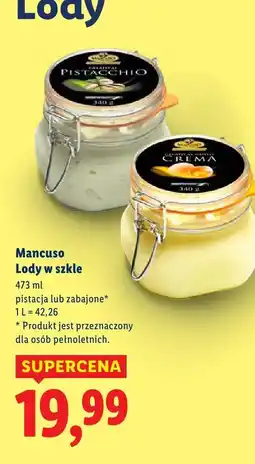 Lidl Lody Mancuso w szkle crema oferta