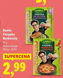 Lidl Posypka Kamis Rozkoszny różne rodzaje oferta