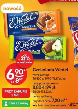 Żabka Czekolada Wedel mleczna różne rodzaje E.Wedel oferta